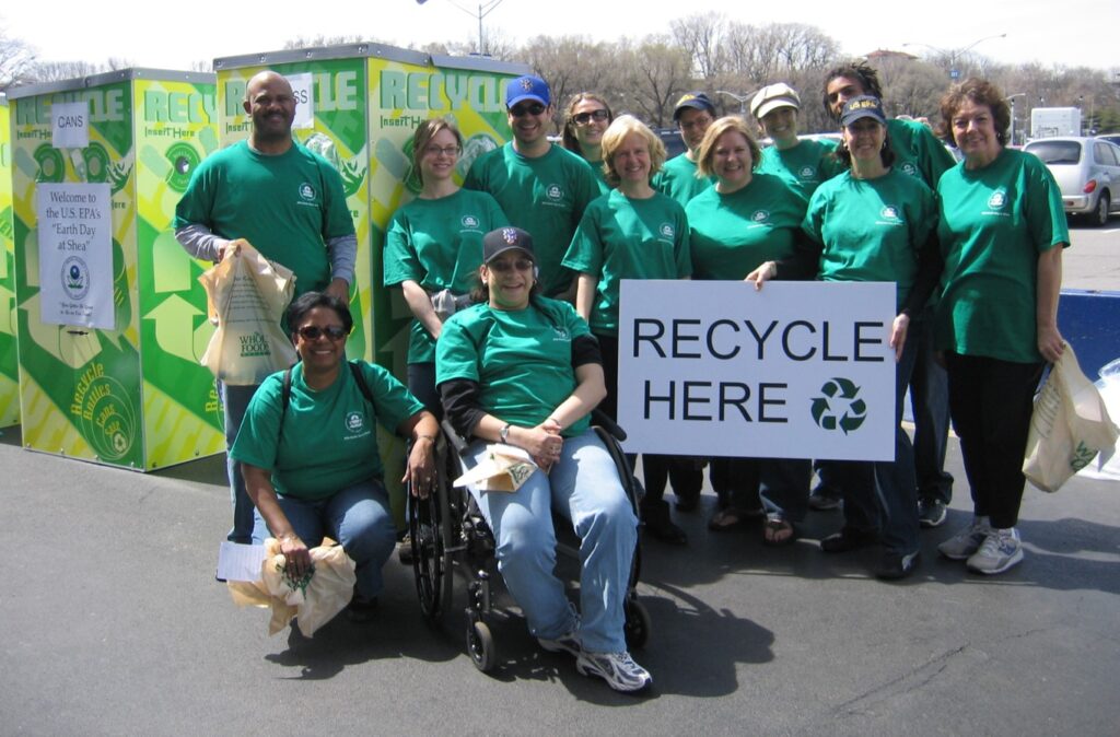 Terry with Recycle on the Go team