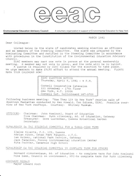 EEAC Newsletter March 1981