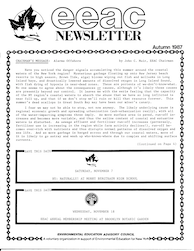 EEAC Newsletter Autumn 1987