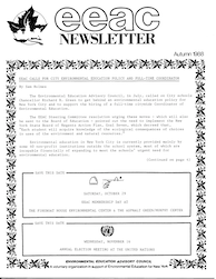 EEAC Newsletter Autumn 1988