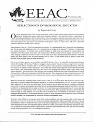 EEAC Newsletter Winter/Spring 2002