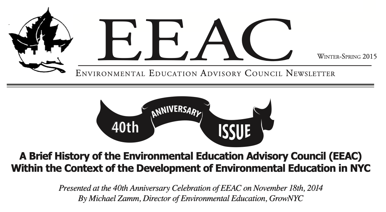 EEAC Newsletter Winter-Spring 2015 cover-top