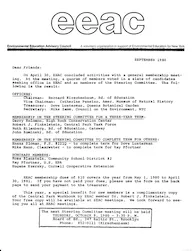 EEAC Newsletter September 1980