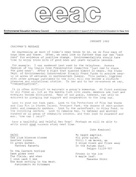 EEAC Newsletter January 1982