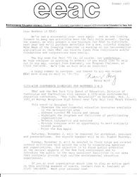 EEAC Newsletter Summer 1985