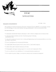 EEAC Newsletter Autumn 1990