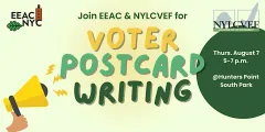 Voter Postcard Writing Aug 2025