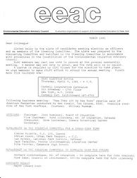 EEAC Newsletter March 1981