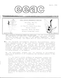 EEAC Newsletter March 1984