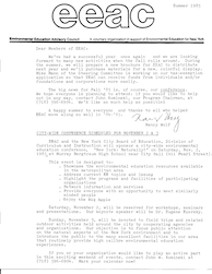 EEAC Newsletter Summer 1985