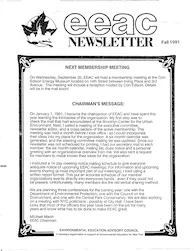 EEAC Newsletter Fall 1991