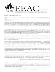 EEAC Newsletter Winter/Spring 2003