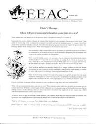 EEAC Newsletter Summer 2003