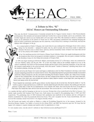 EEAC Newsletter Fall 2004